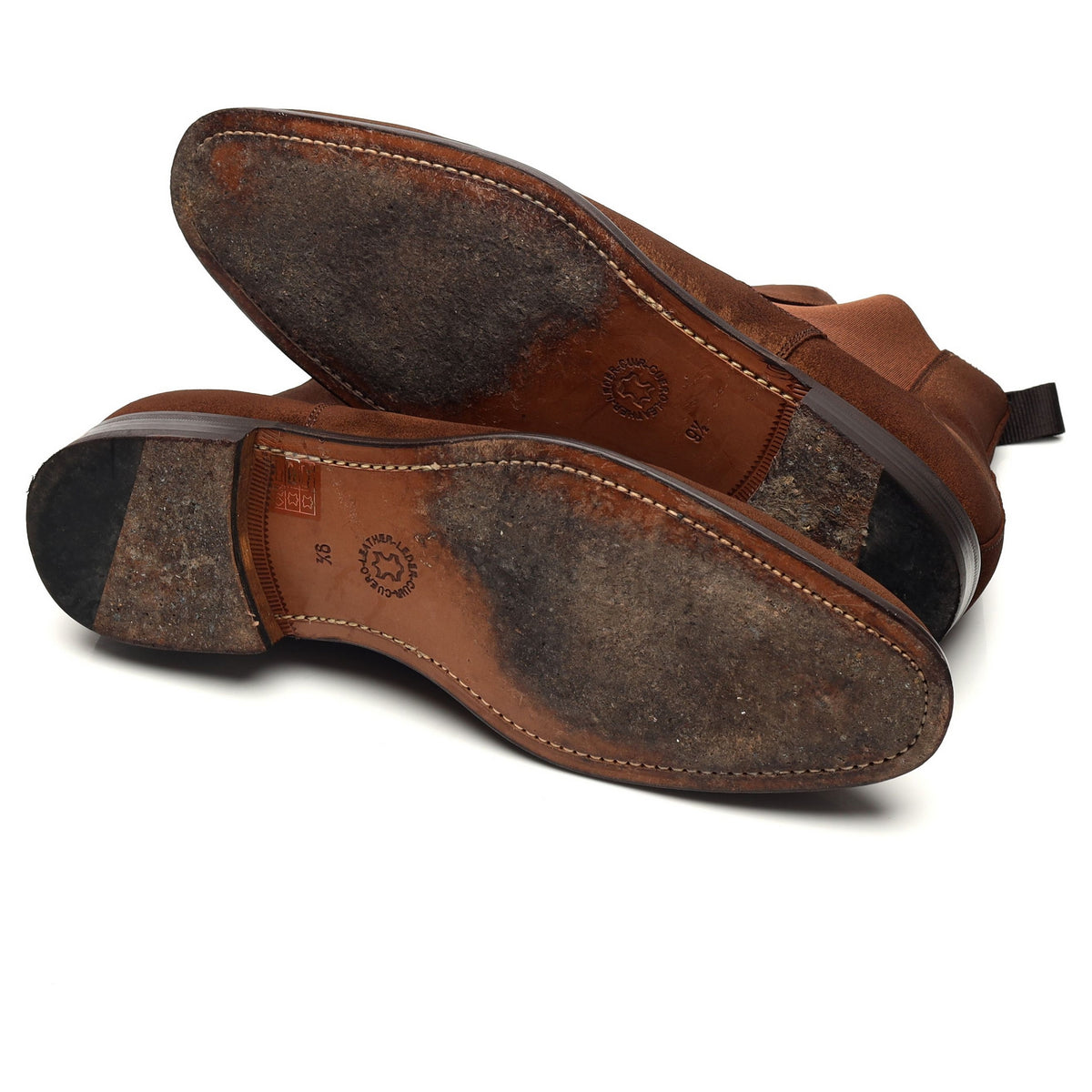 Brown Suede Chelsea Boots UK 9.5