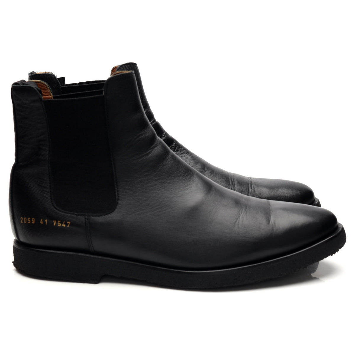 Black Leather Chelsea Boots UK 7 EU 41