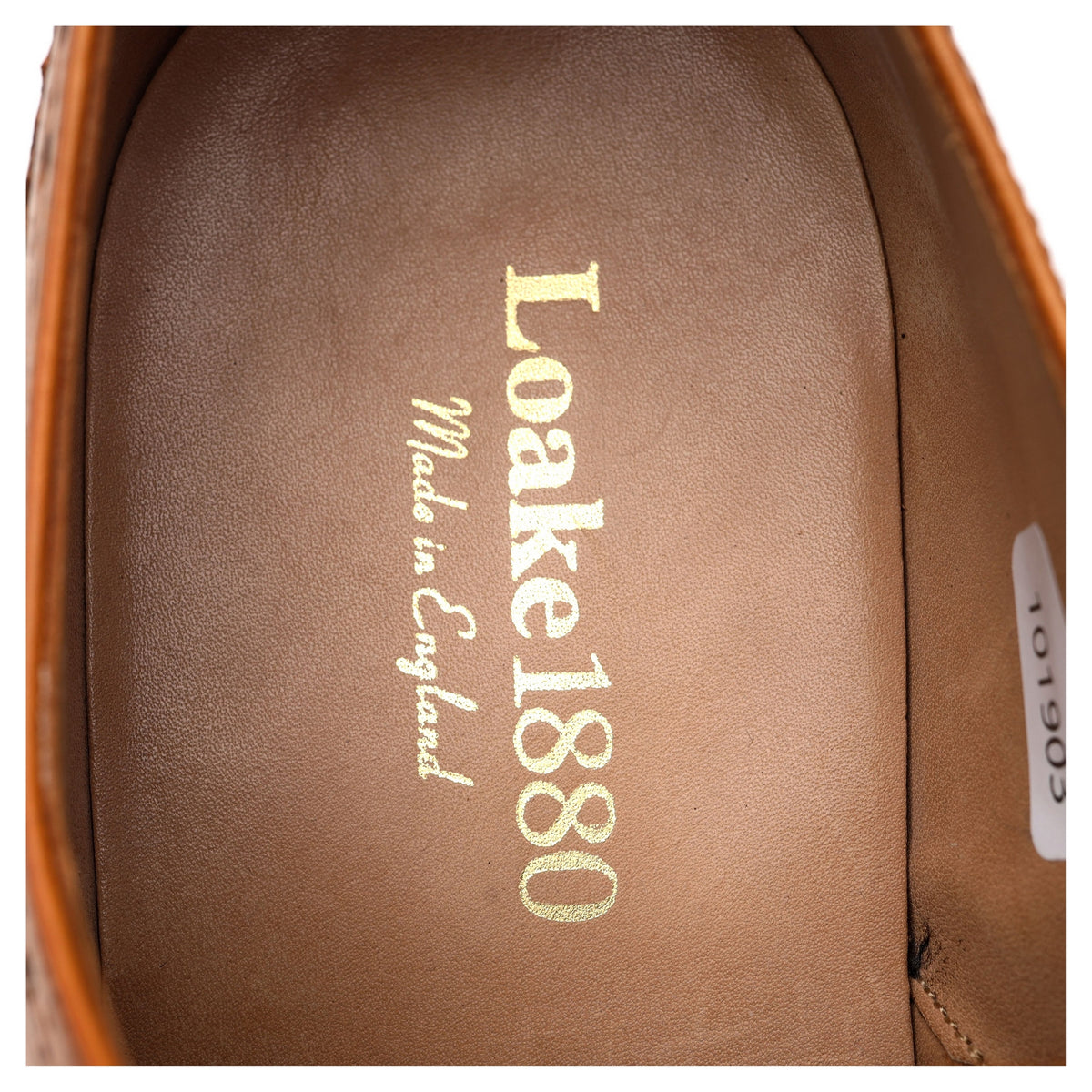 1880 'Chester' Tan Brown Leather Derby Brogues UK 12 F