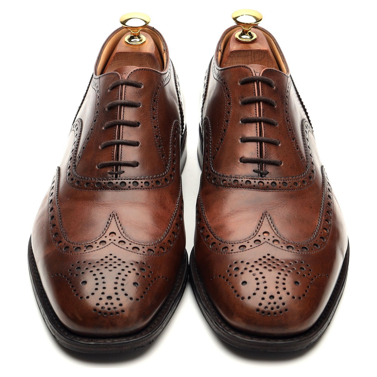 'Tarvin' Brown Leather Oxford Brogues UK 9 G
