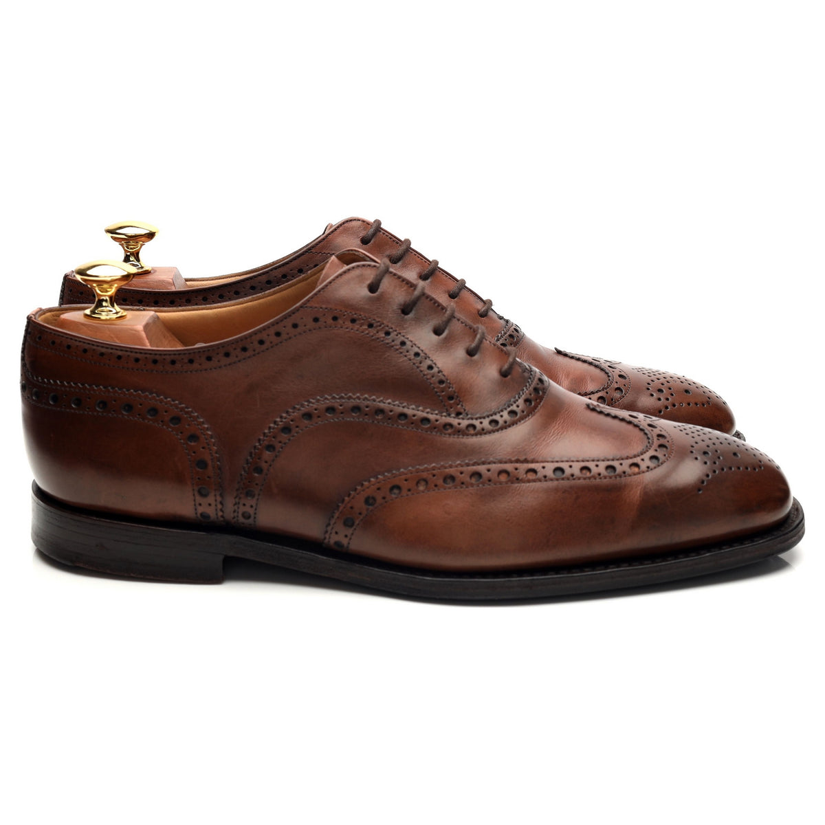 'Tarvin' Brown Leather Oxford Brogues UK 9 G