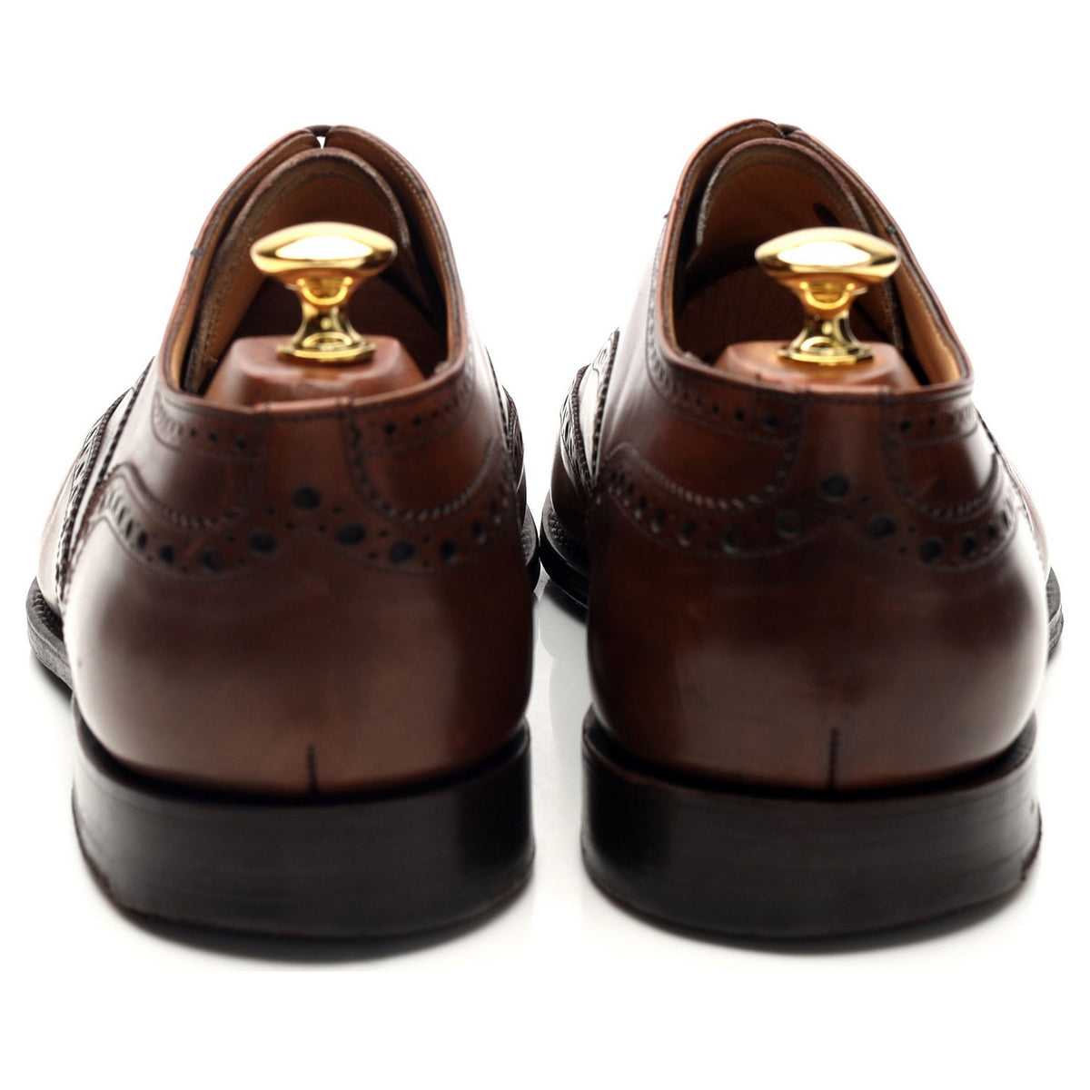 'Tarvin' Brown Leather Oxford Brogues UK 9 G