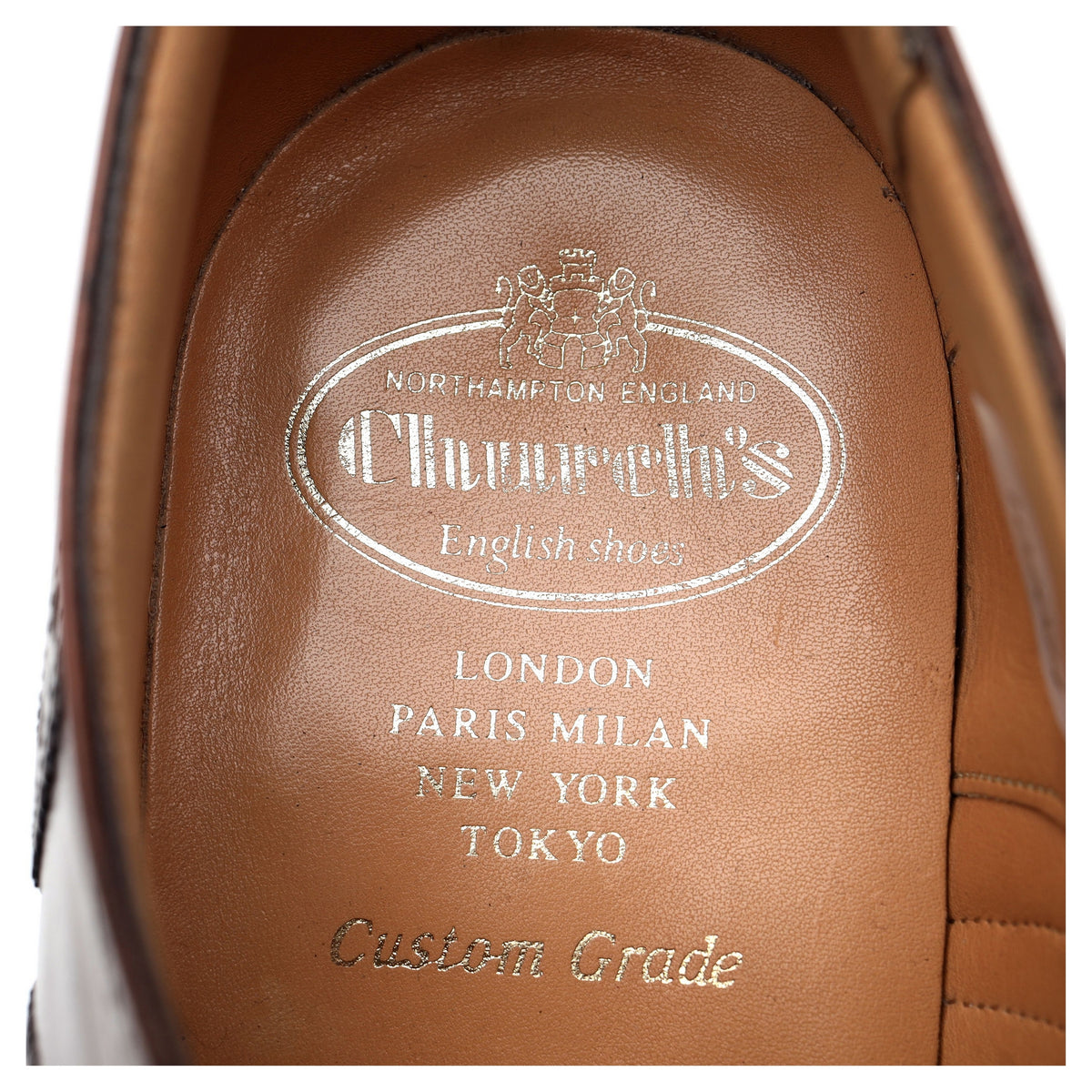 'Tarvin' Brown Leather Oxford Brogues UK 9 G