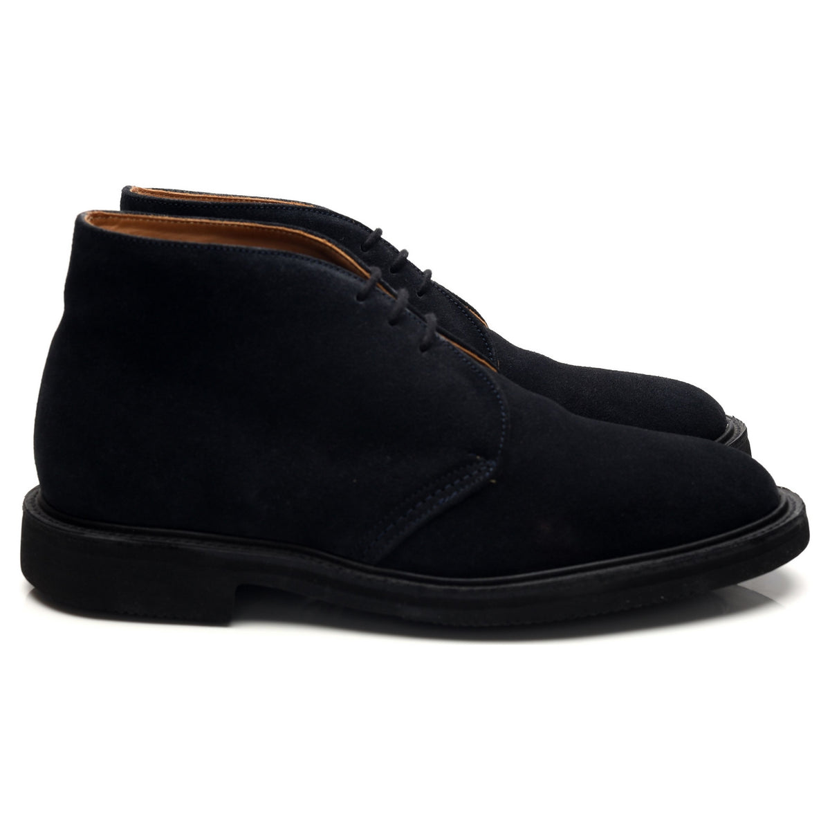 'Aldo' Navy Blue Suede Chukka Boots UK 8