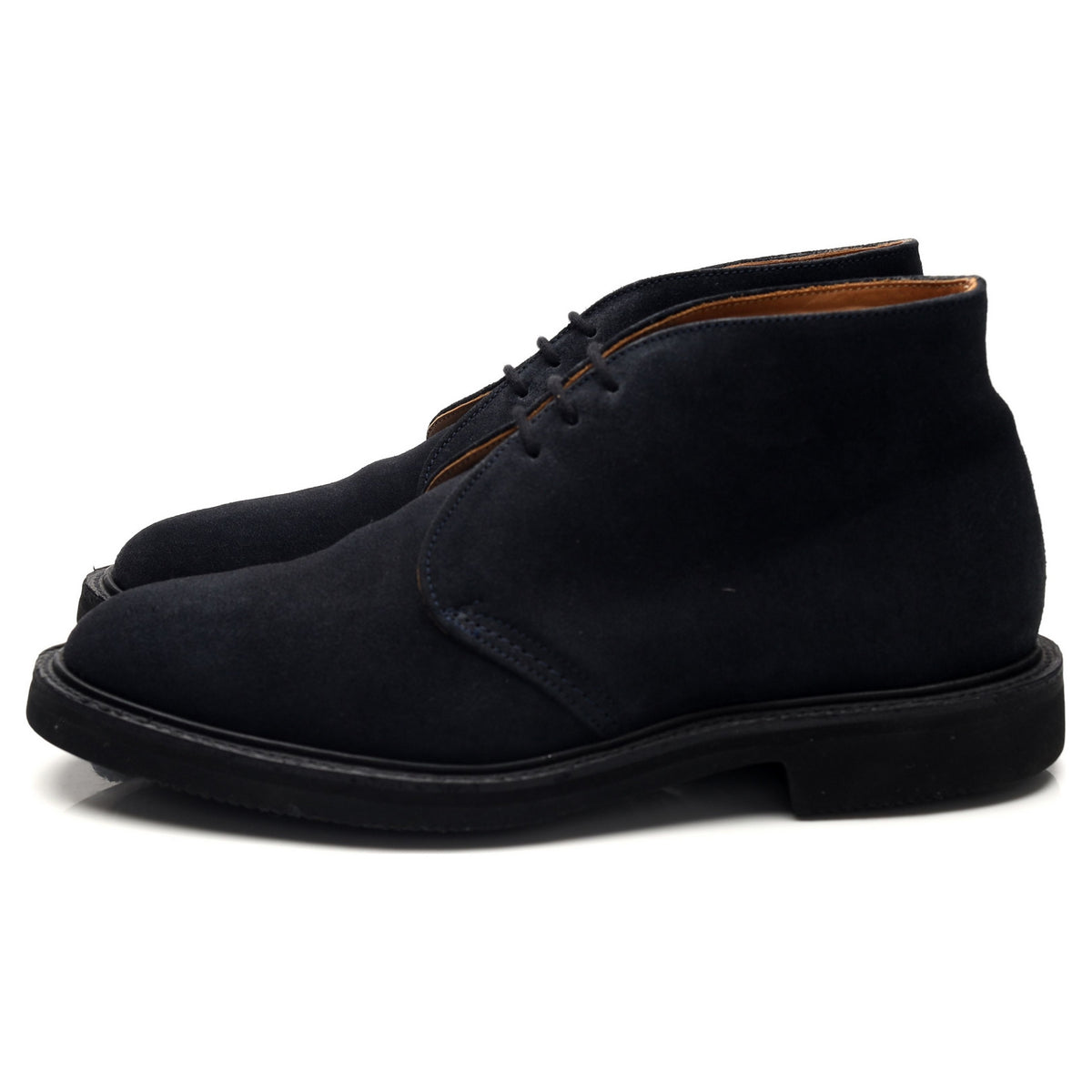 'Aldo' Navy Blue Suede Chukka Boots UK 8