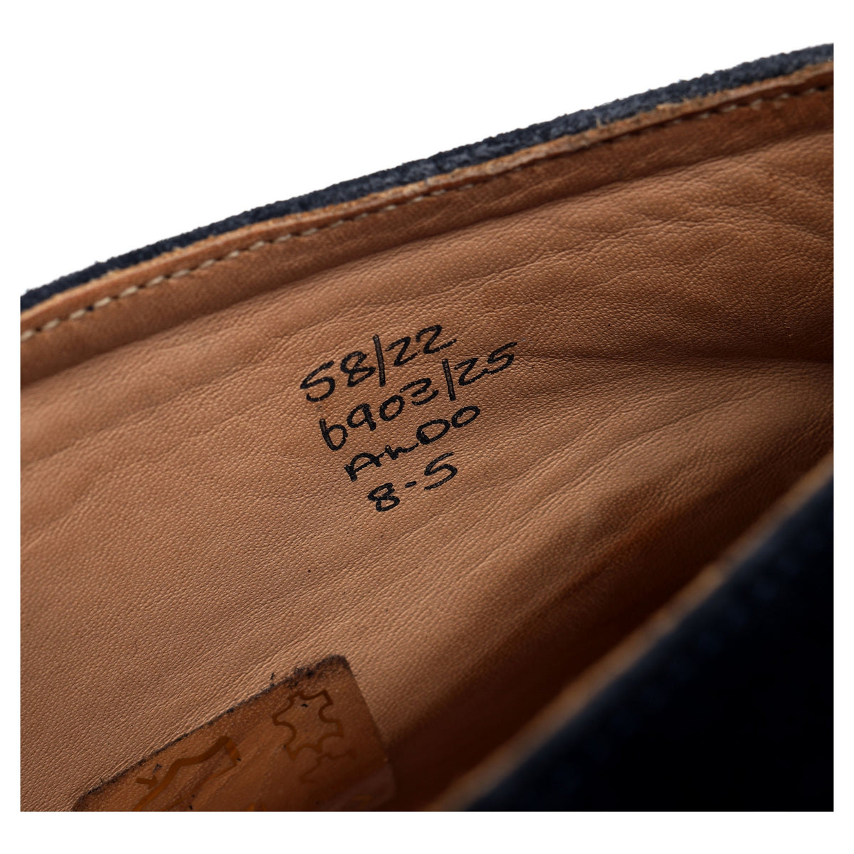 'Aldo' Navy Blue Suede Chukka Boots UK 8