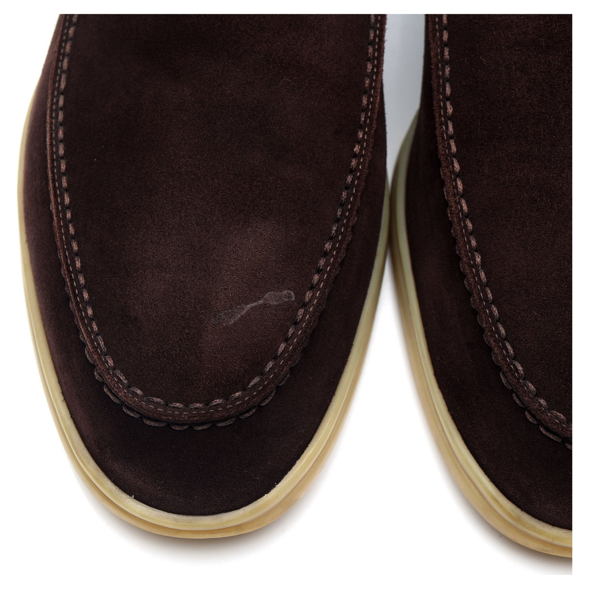 'Summer Walk' Dark Brown Suede Slip On Loafers UK 12 EU 46