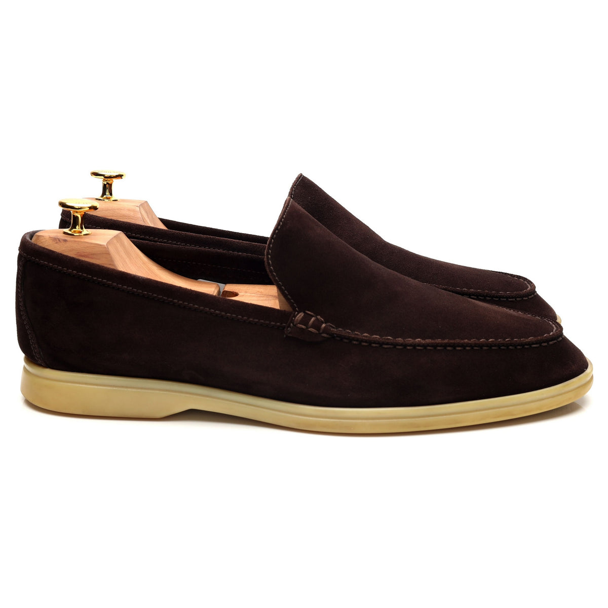 'Summer Walk' Dark Brown Suede Slip On Loafers UK 12 EU 46