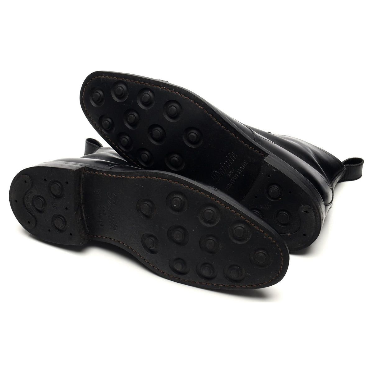 1880 'Hyde' Black Leather Boots UK 7 F