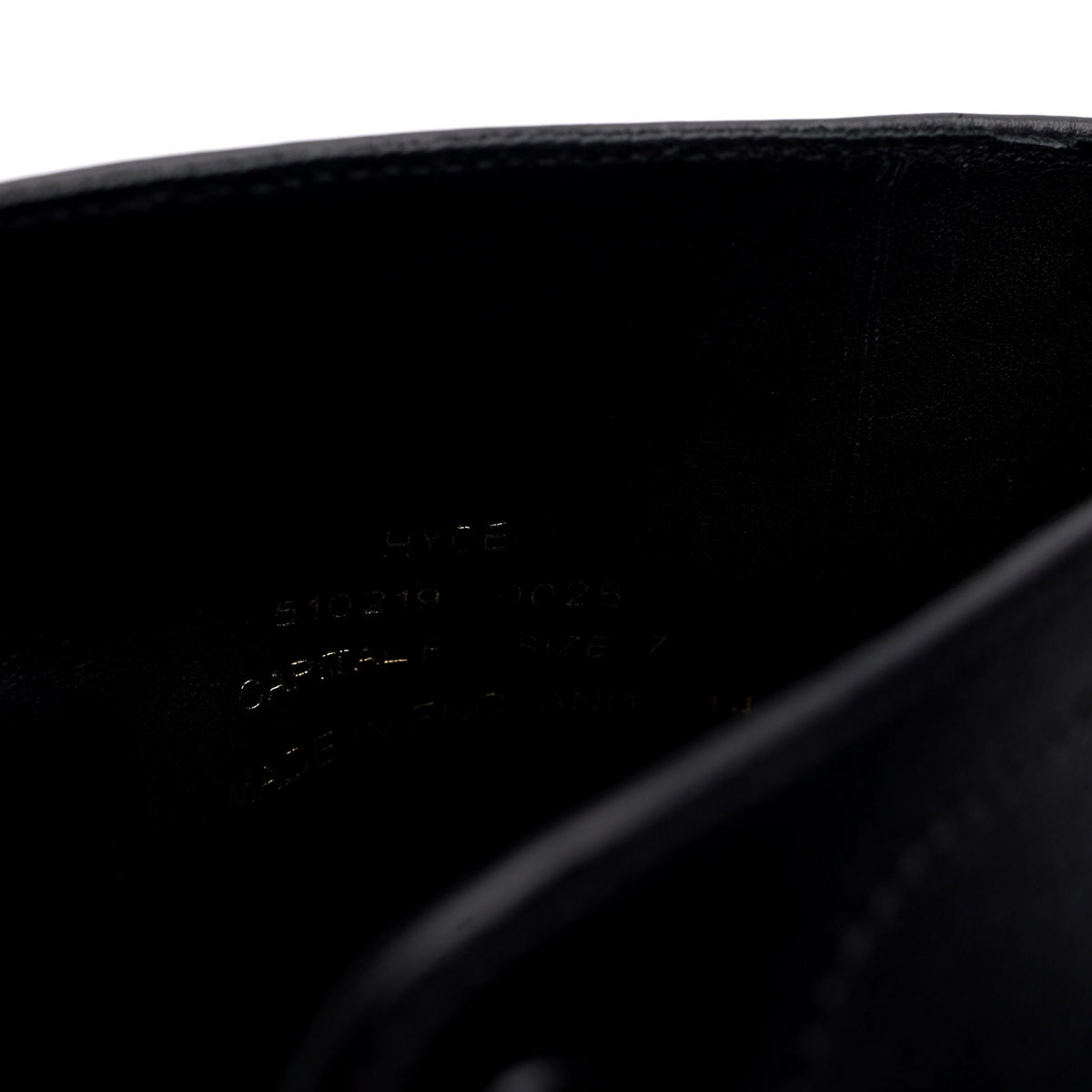 1880 'Hyde' Black Leather Boots UK 7 F