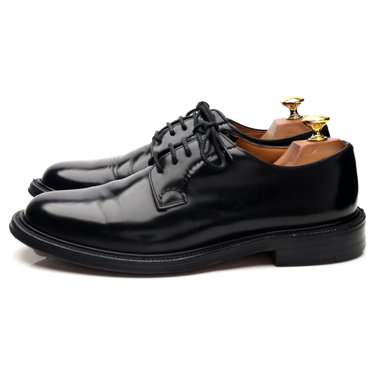 'Shannon' Black Leather Derby UK 8 F