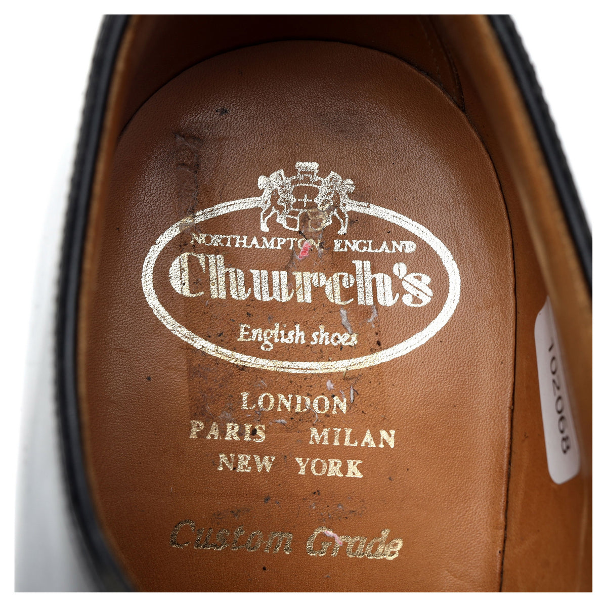 'Shannon' Black Leather Derby UK 8 F