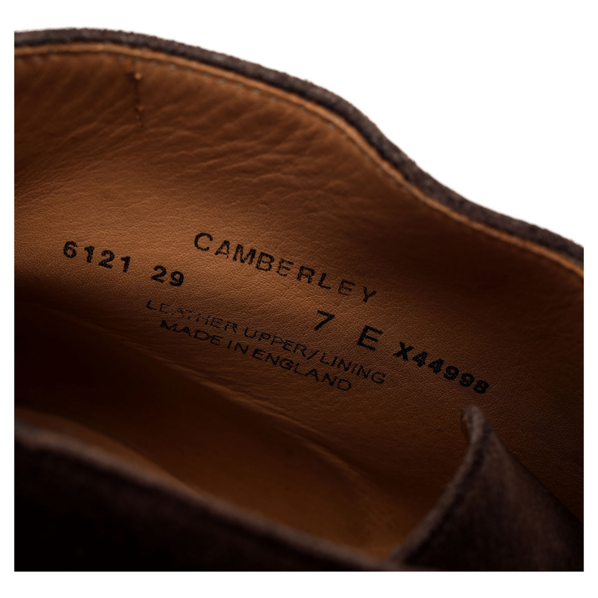 'Camberley' Dark Brown Suede Monk Strap Boots UK 7 E