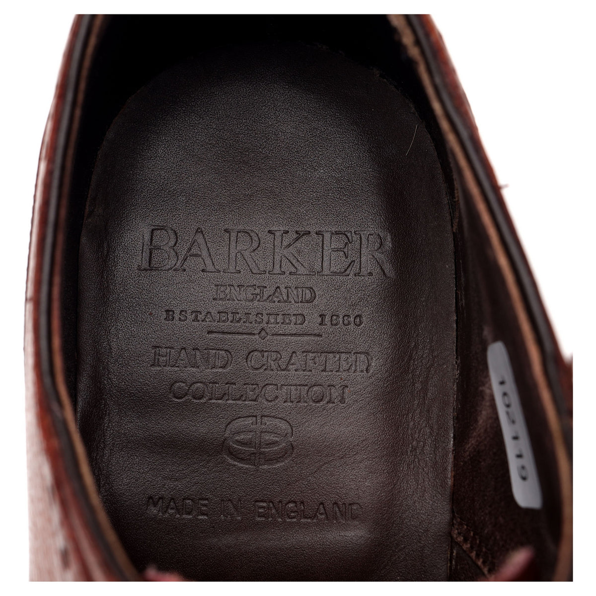 'Warrington' Tan Brown Leather Oxford Brogues UK 8 G