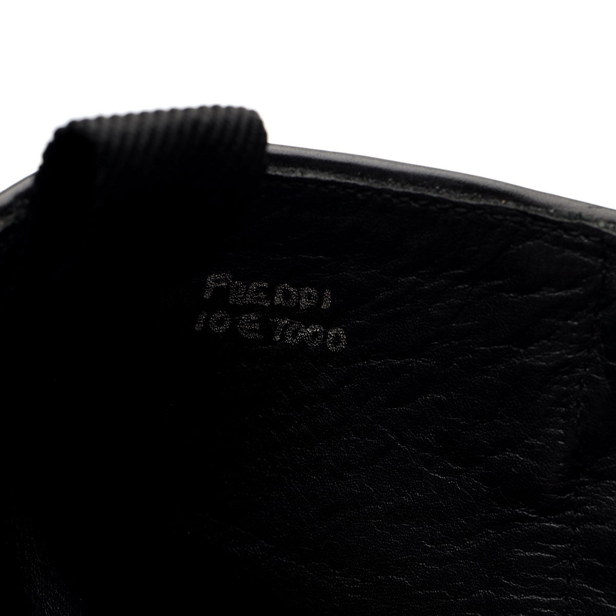 'Freddi' Black Leather Zip Up Boots UK 10 E