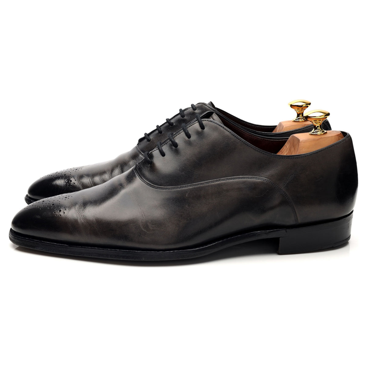 Imperial 'Beaulieu' Dark Grey Leather Oxford UK 11 F