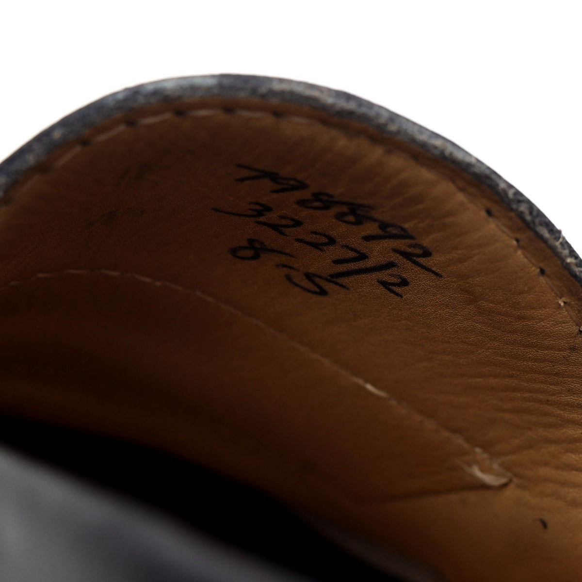 Black Leather Loafer UK 8