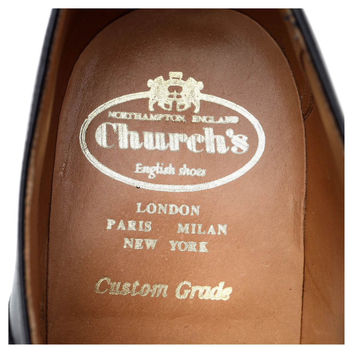 'Sydney' Black Leather Single Monk Strap UK 7.5 F