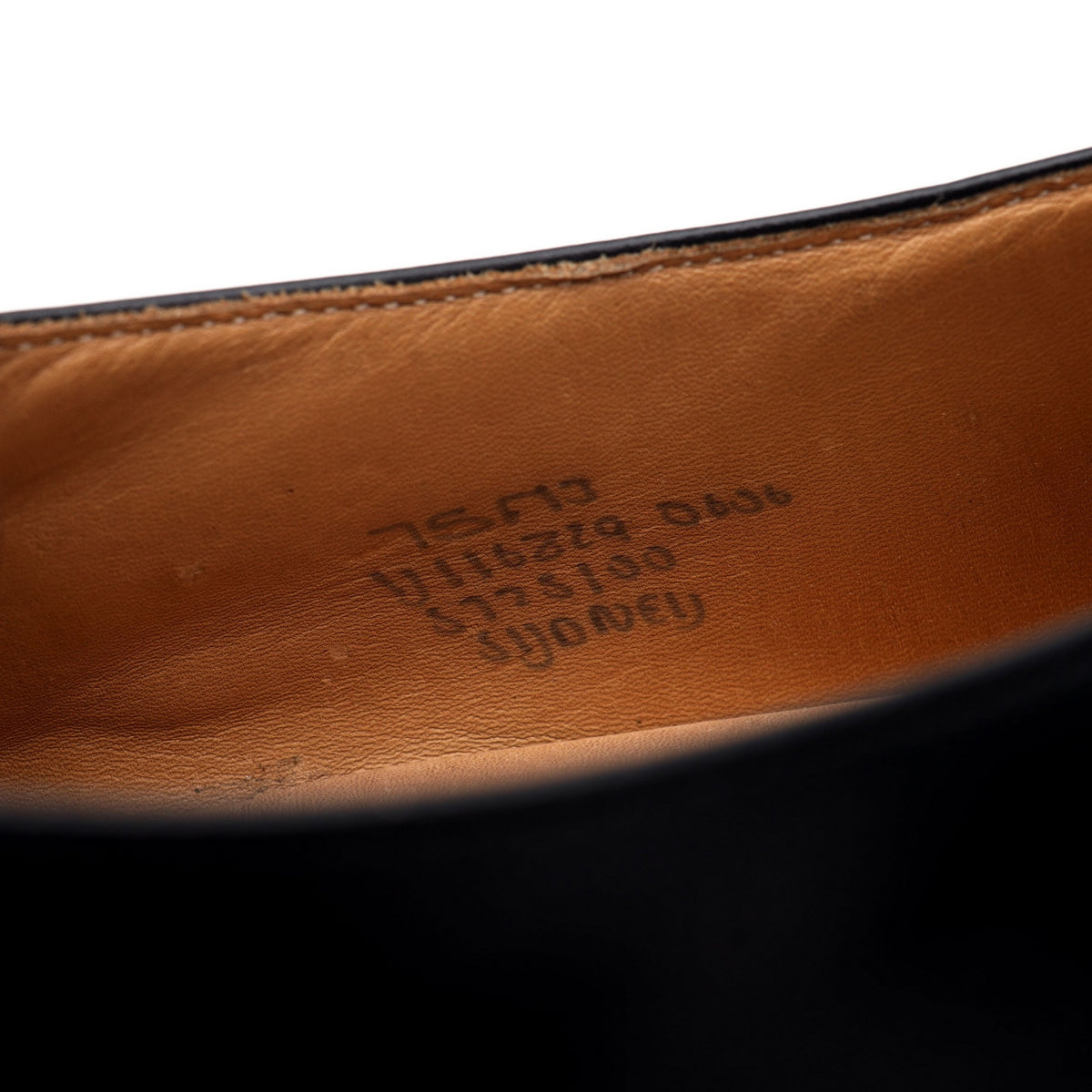 'Sydney' Black Leather Single Monk Strap UK 7.5 F