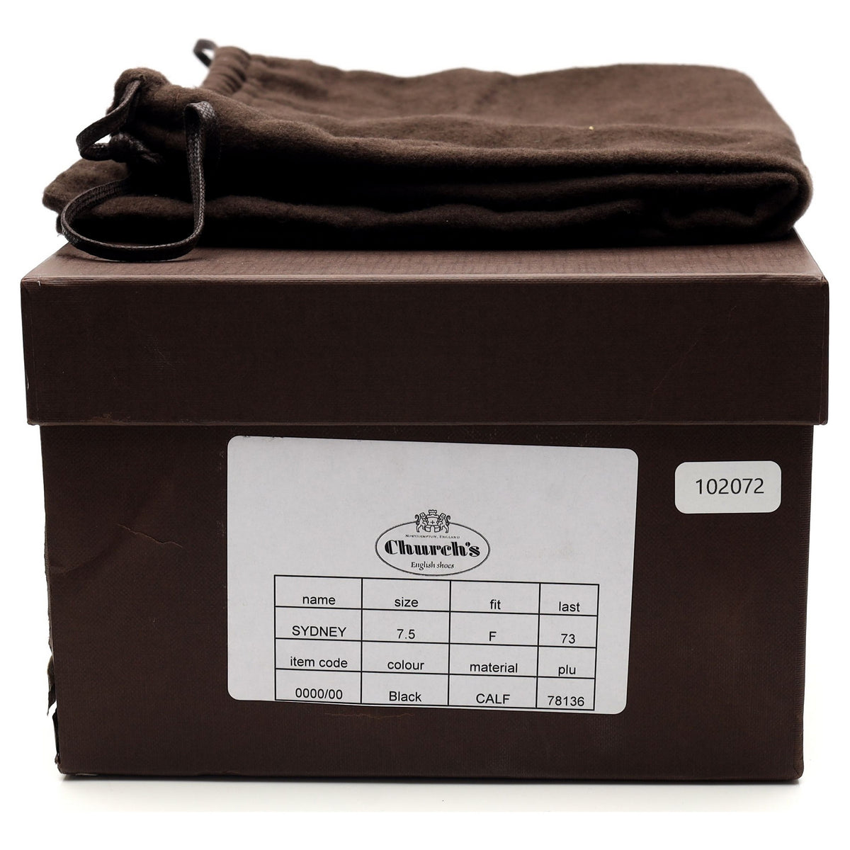 'Sydney' Black Leather Single Monk Strap UK 7.5 F