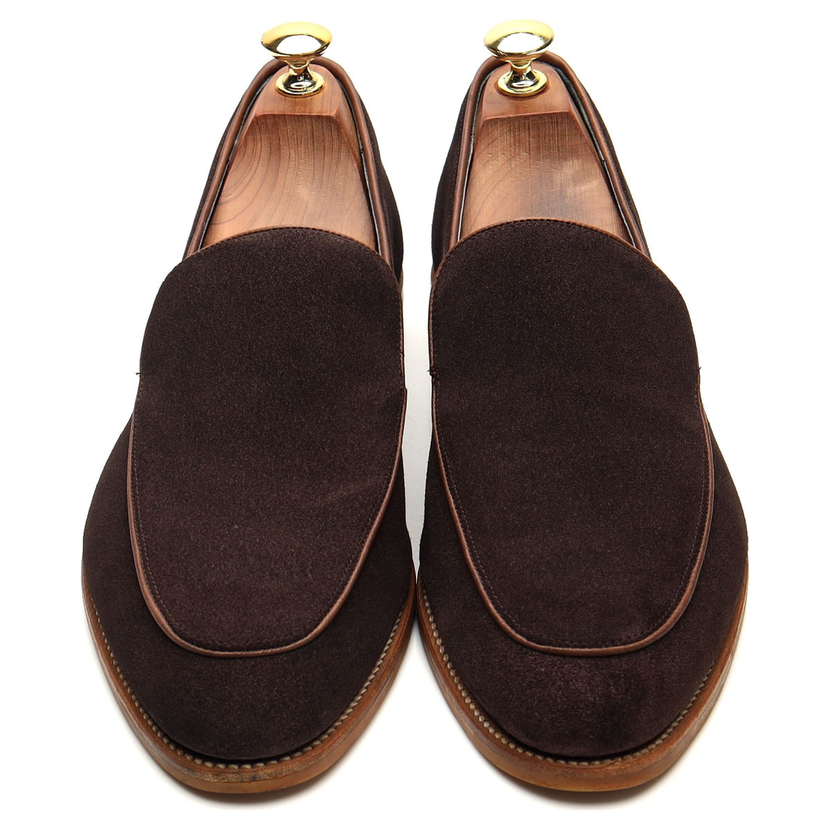'Toledo 2' Dark Brown Suede Loafers UK 8.5 F