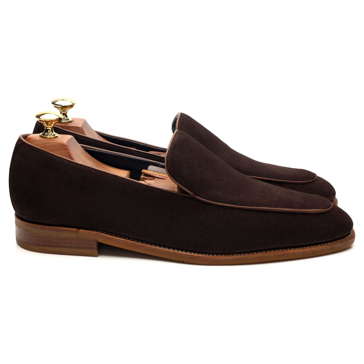 'Toledo 2' Dark Brown Suede Loafers UK 8.5 F