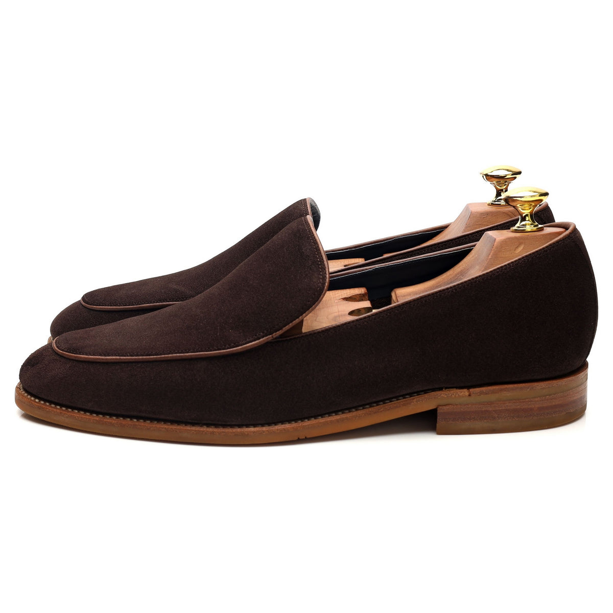 'Toledo 2' Dark Brown Suede Loafers UK 8.5 F