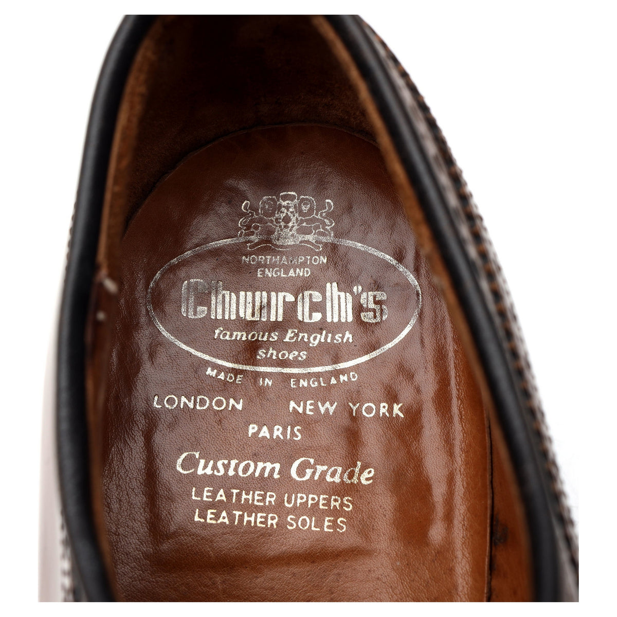 &#39;Grafton&#39; Tan Brown Leather Derby Brogues UK 10 F