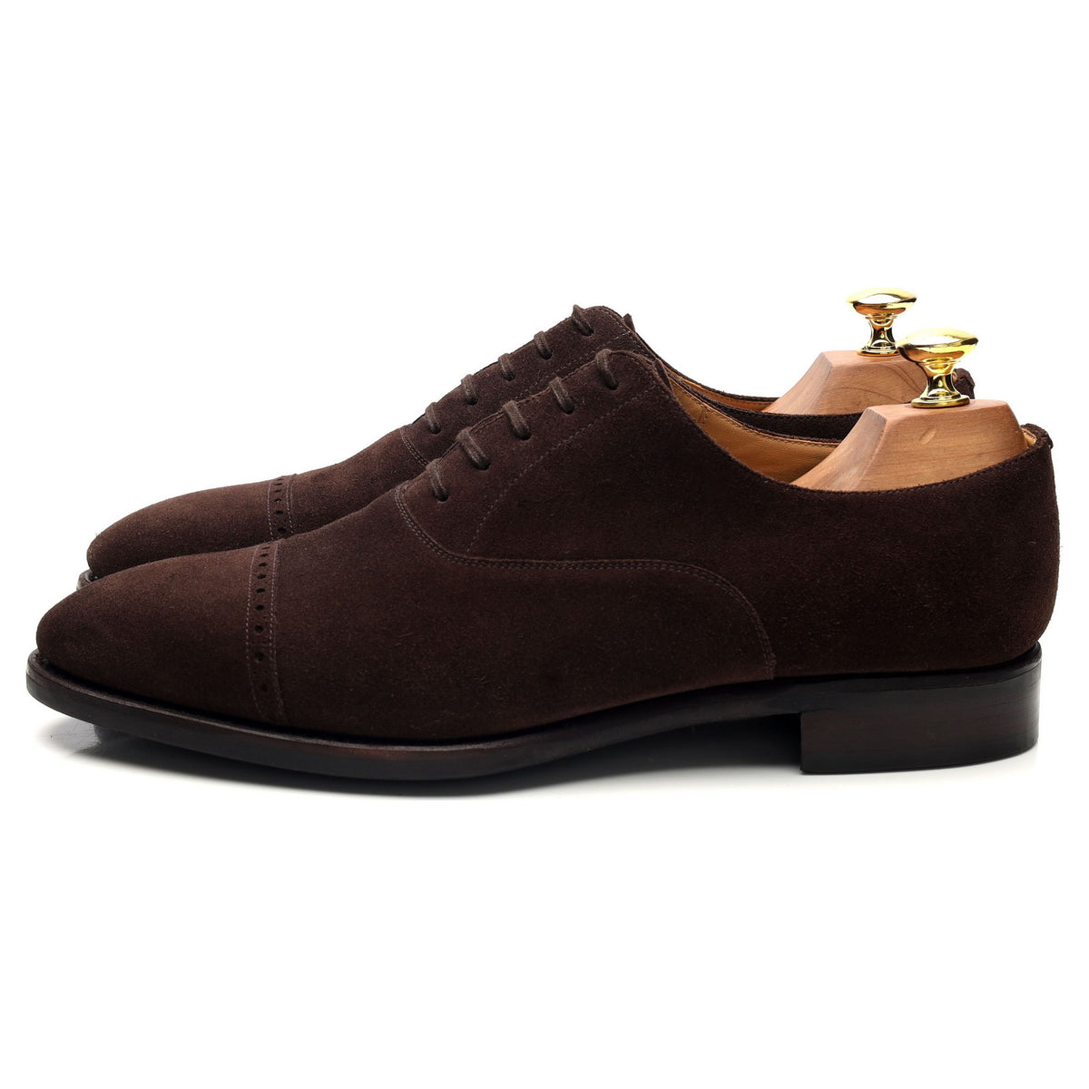 &#39;113 Artista&#39; Brown Suede Oxford UK 8