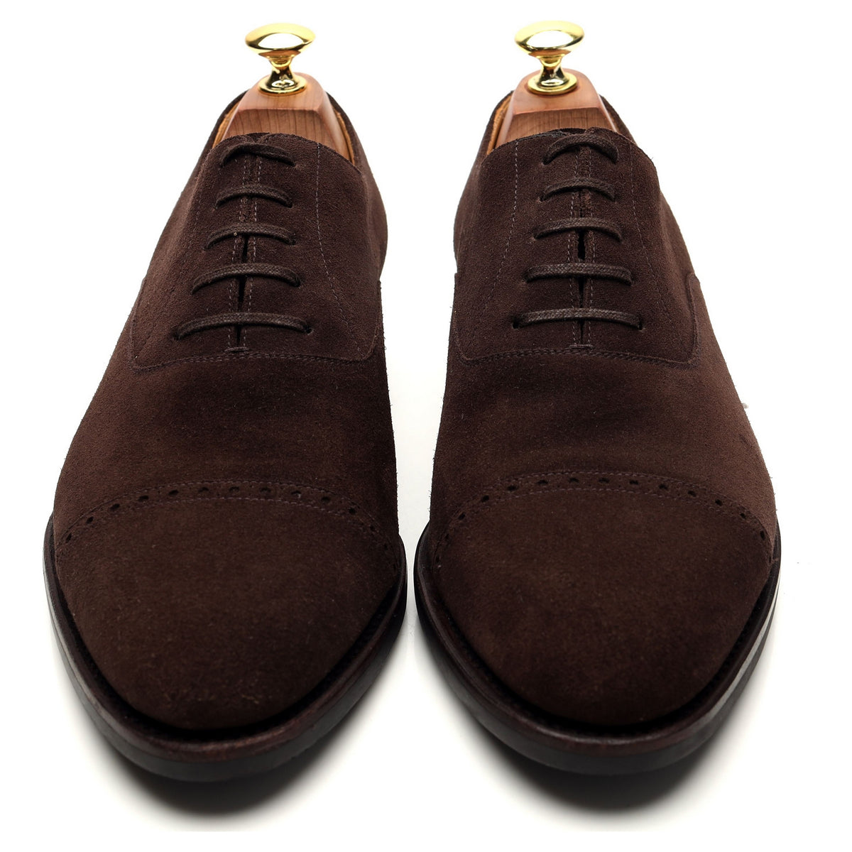 &#39;113 Artista&#39; Brown Suede Oxford UK 8