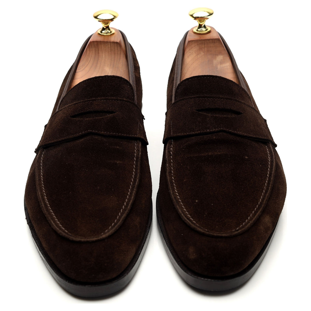 &#39;Cadogan&#39; Dark Brown Suede Loafers UK 7.5 E