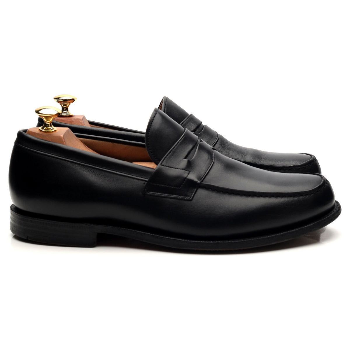 &#39;Wesley&#39; Black Leather Loafers UK 9 F