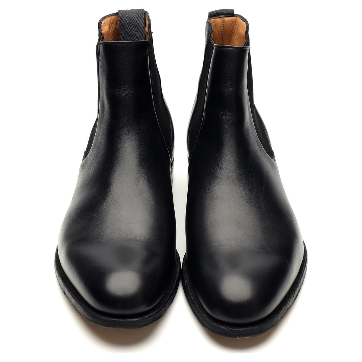 &#39;Houston&#39; Black Leather Chelsea Boots UK 7 G