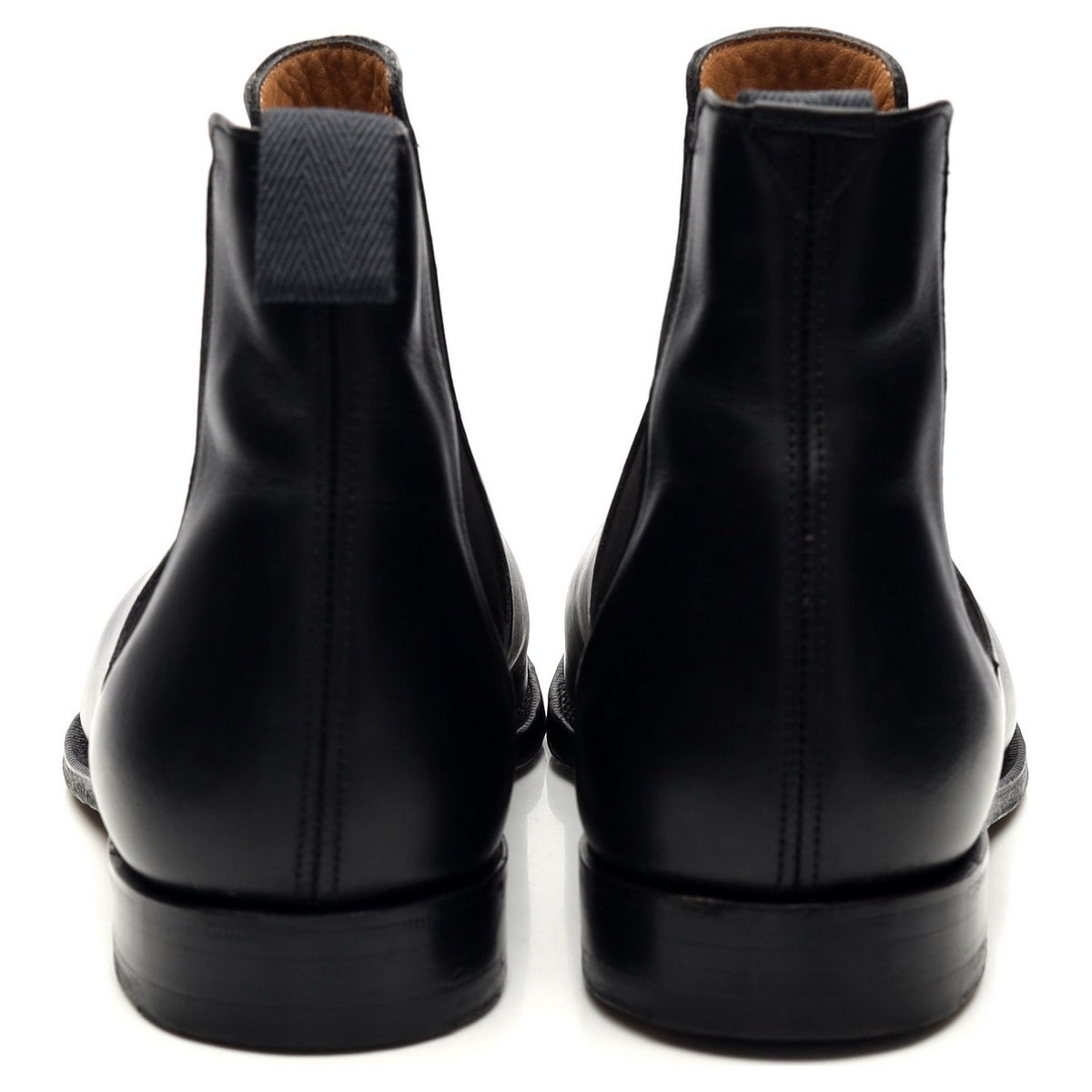 &#39;Houston&#39; Black Leather Chelsea Boots UK 7 G