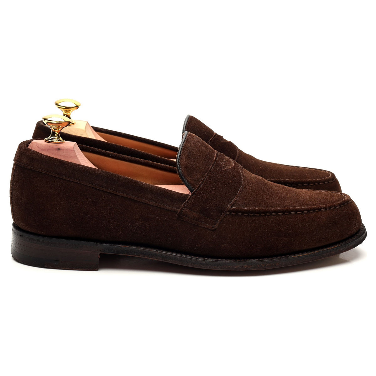 &#39;Hudson&#39; Brown Suede Loafers UK 7.5 F