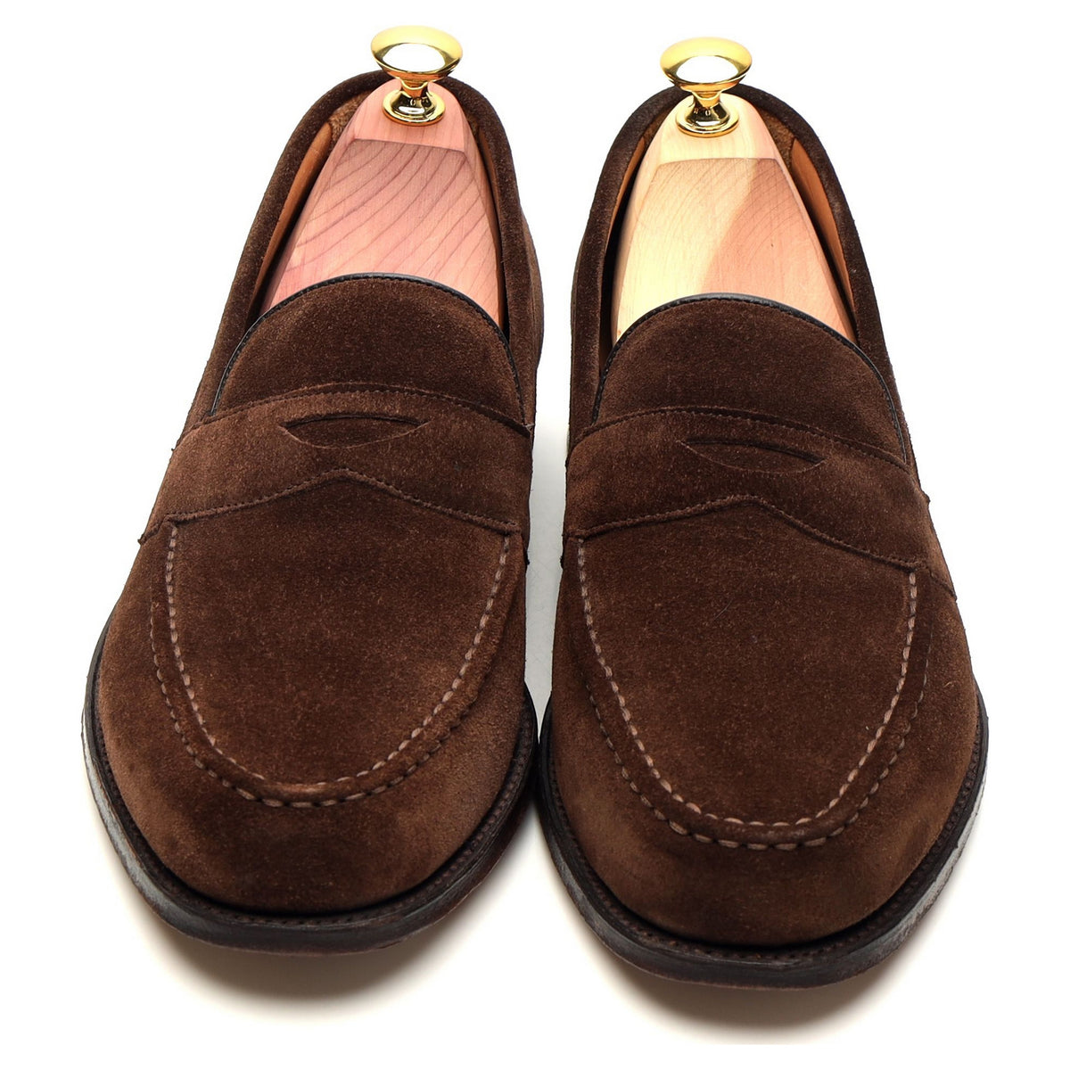 &#39;Hudson&#39; Brown Suede Loafers UK 7.5 F