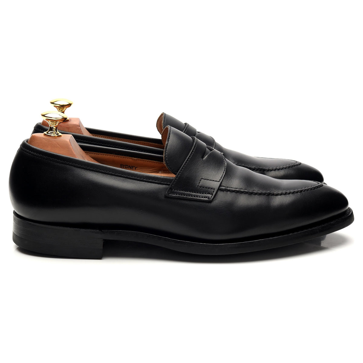 &#39;Sydney&#39; Black Leather Loafer UK 9.5 E