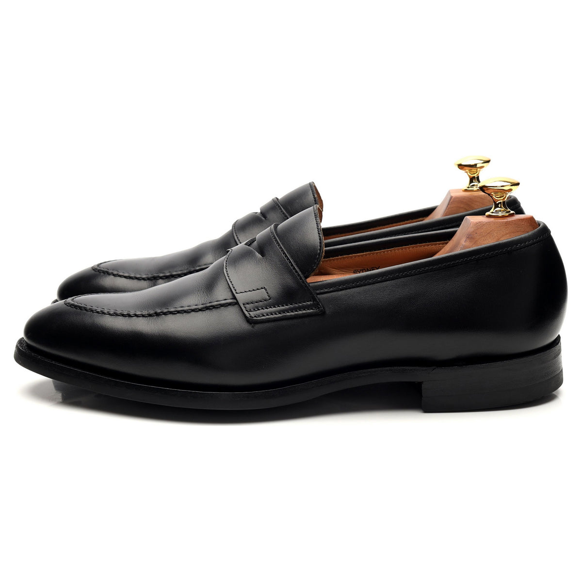 &#39;Sydney&#39; Black Leather Loafer UK 9.5 E