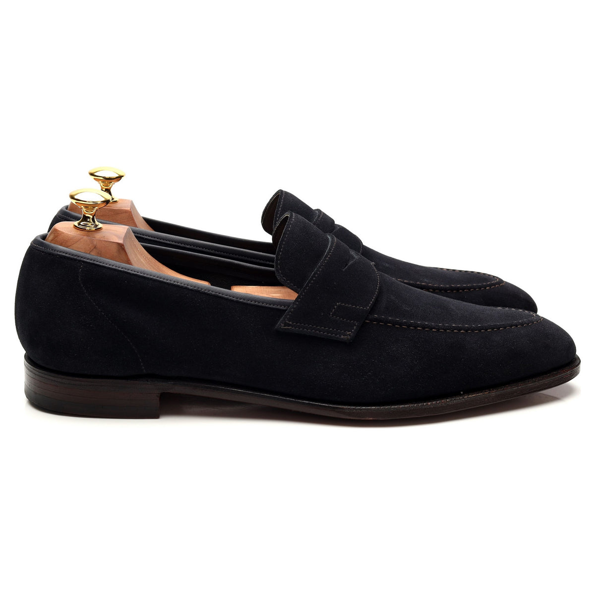 &#39;Teign&#39; Navy Blue Suede Loafer UK 10.5 E