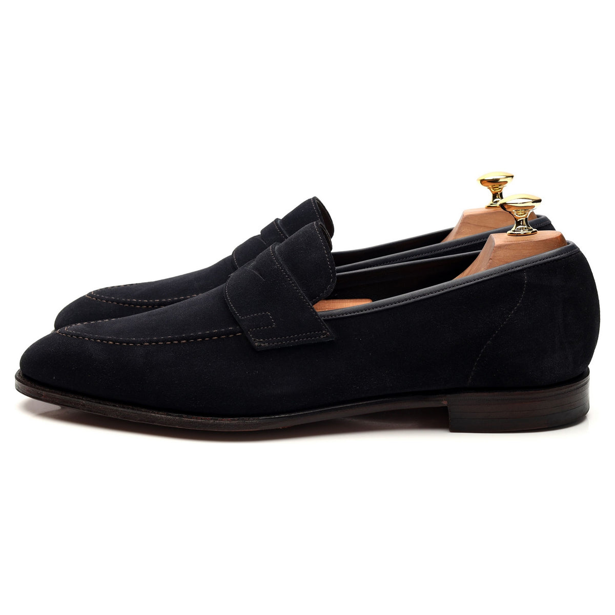 &#39;Teign&#39; Navy Blue Suede Loafer UK 10.5 E