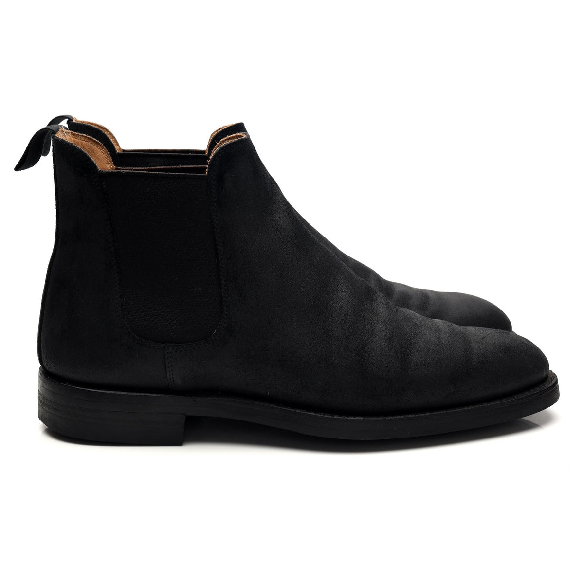 &#39;Chelsea 5&#39; Black Rough-Out Suede Chelsea Boots UK 8 E