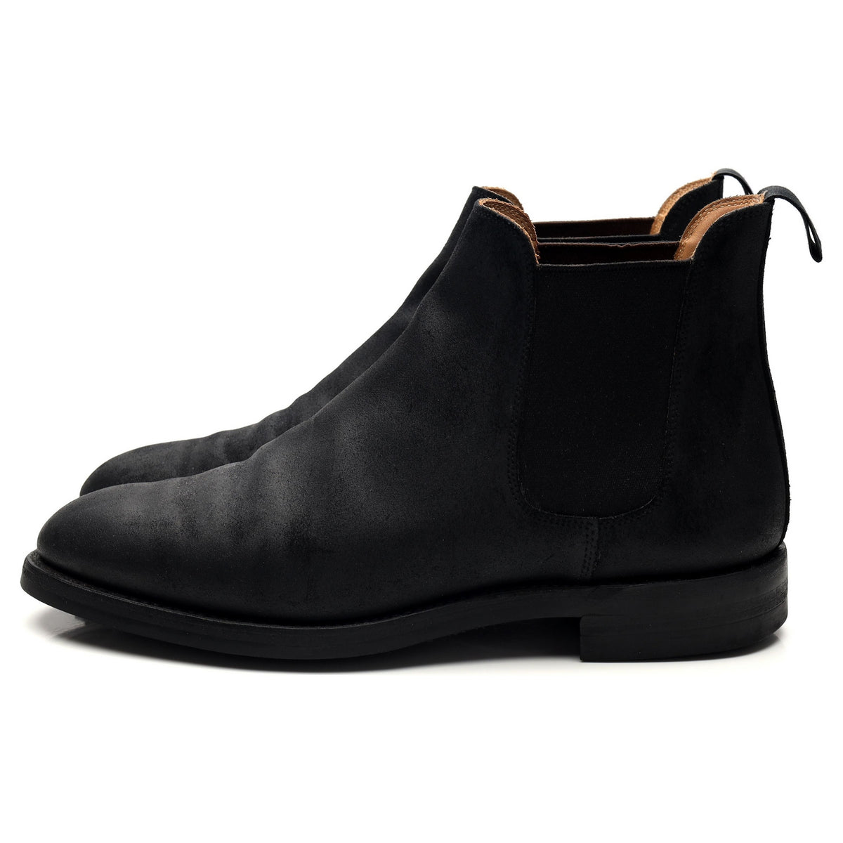 &#39;Chelsea 5&#39; Black Rough-Out Suede Chelsea Boots UK 8 E