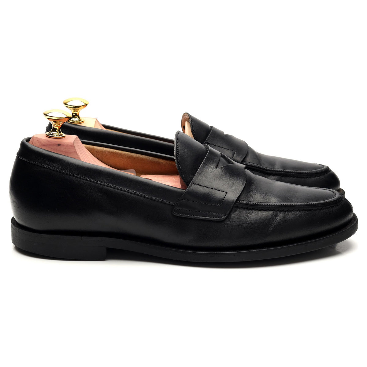 &#39;Elveden&#39; Black Leather Loafer UK 7 F