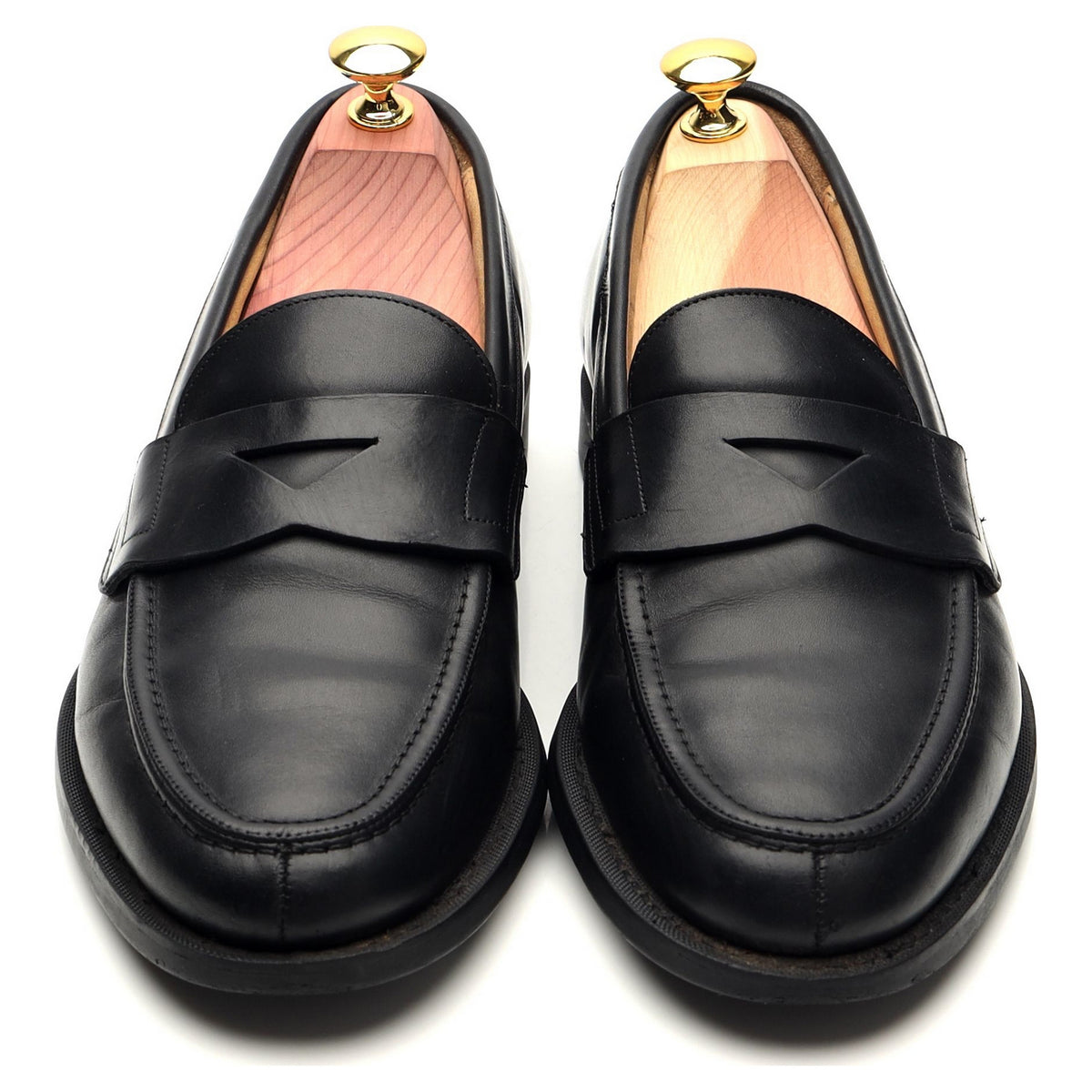 &#39;Elveden&#39; Black Leather Loafer UK 7 F