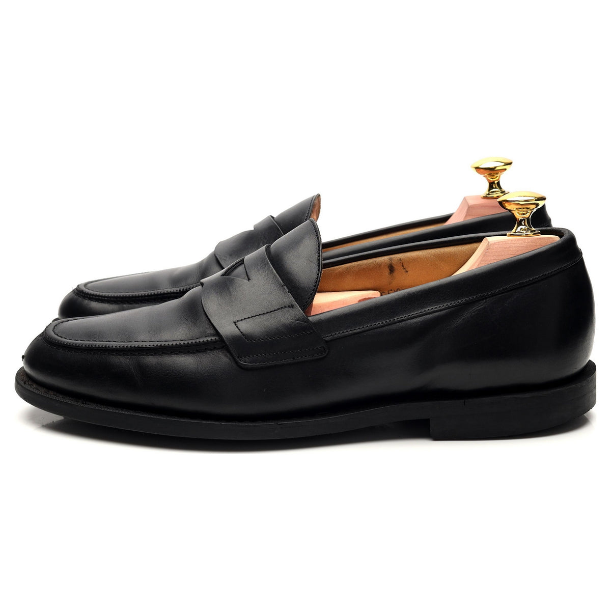 &#39;Elveden&#39; Black Leather Loafer UK 7 F