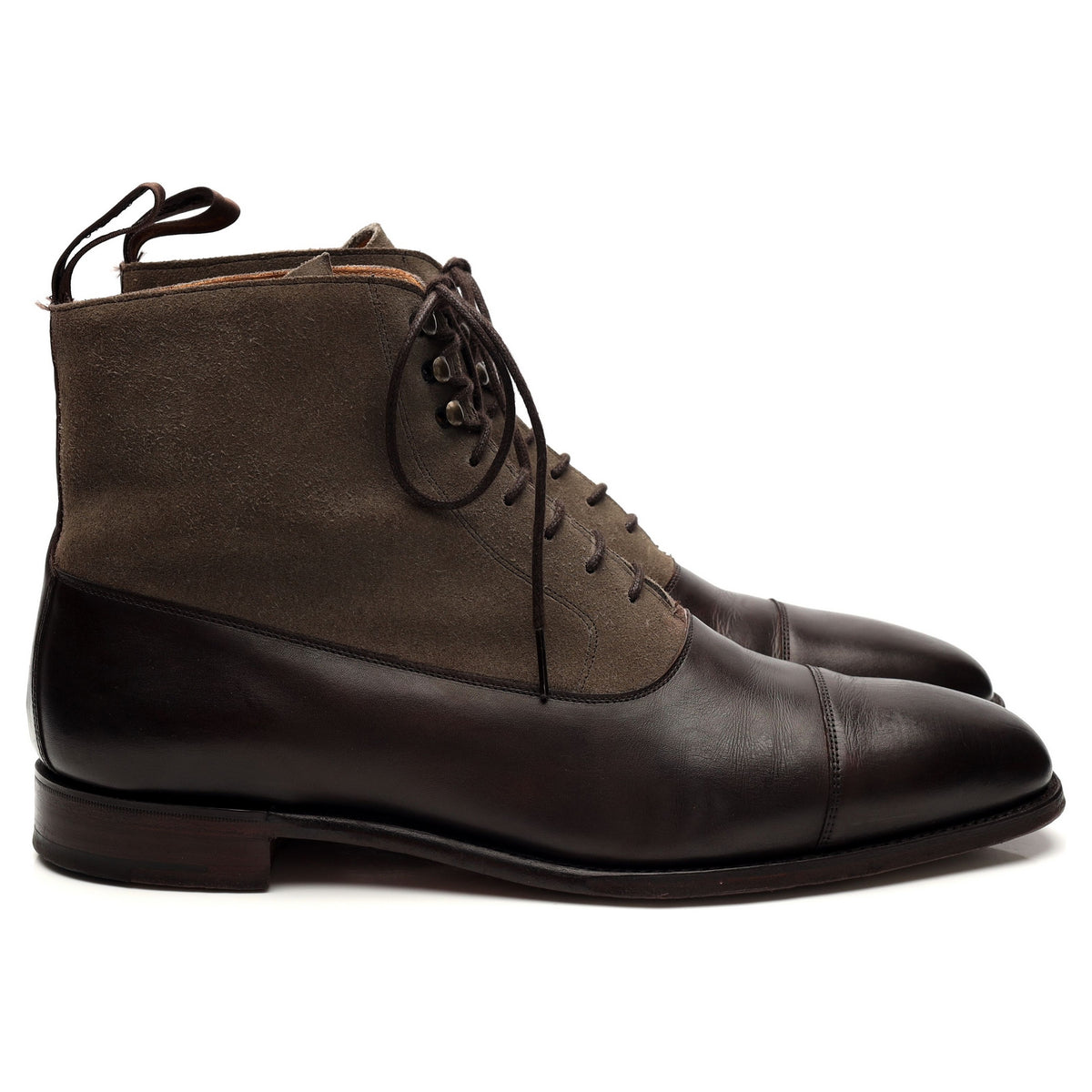 &#39;Brixworth&#39; Dark Brown Leather Boots UK 9 F