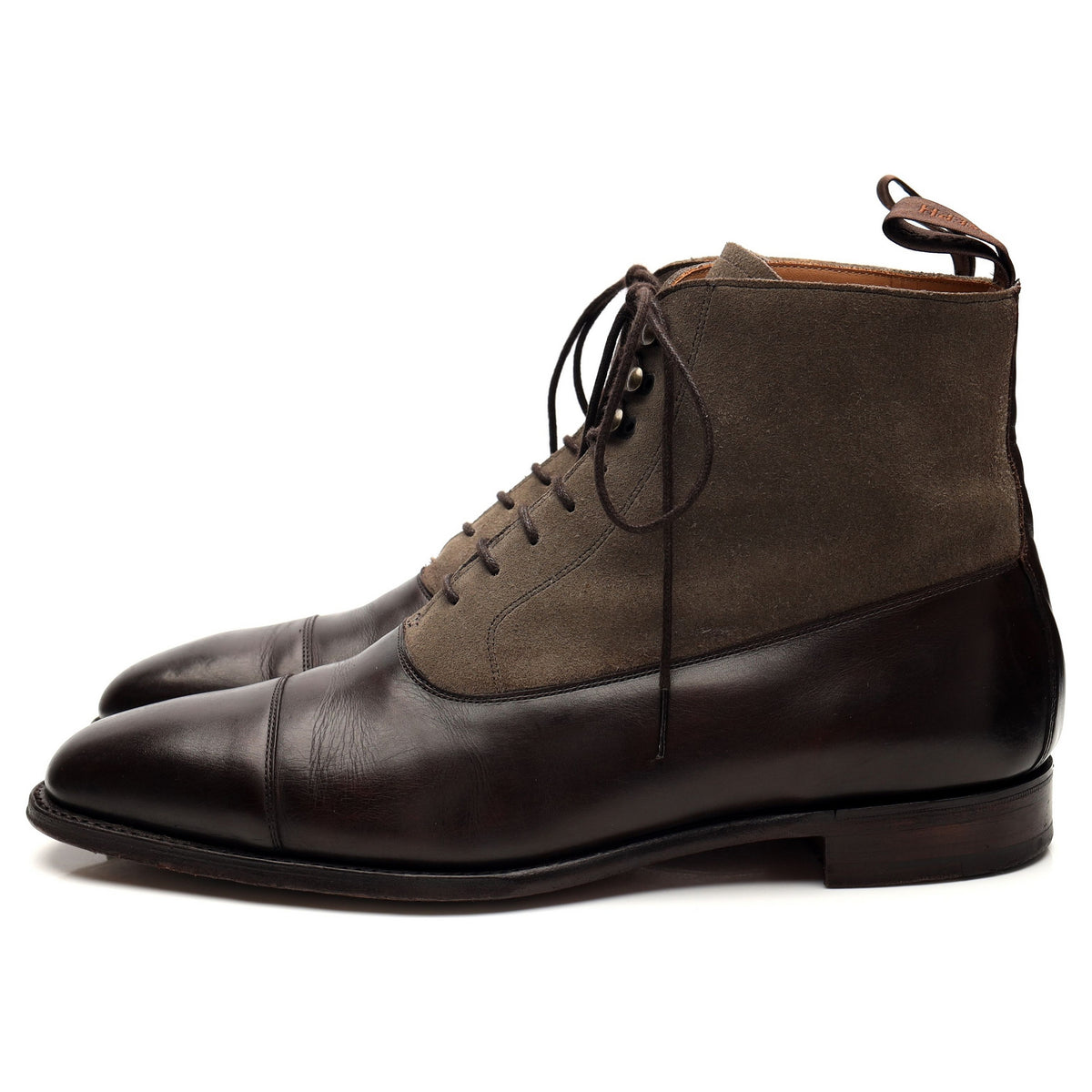 &#39;Brixworth&#39; Dark Brown Leather Boots UK 9 F