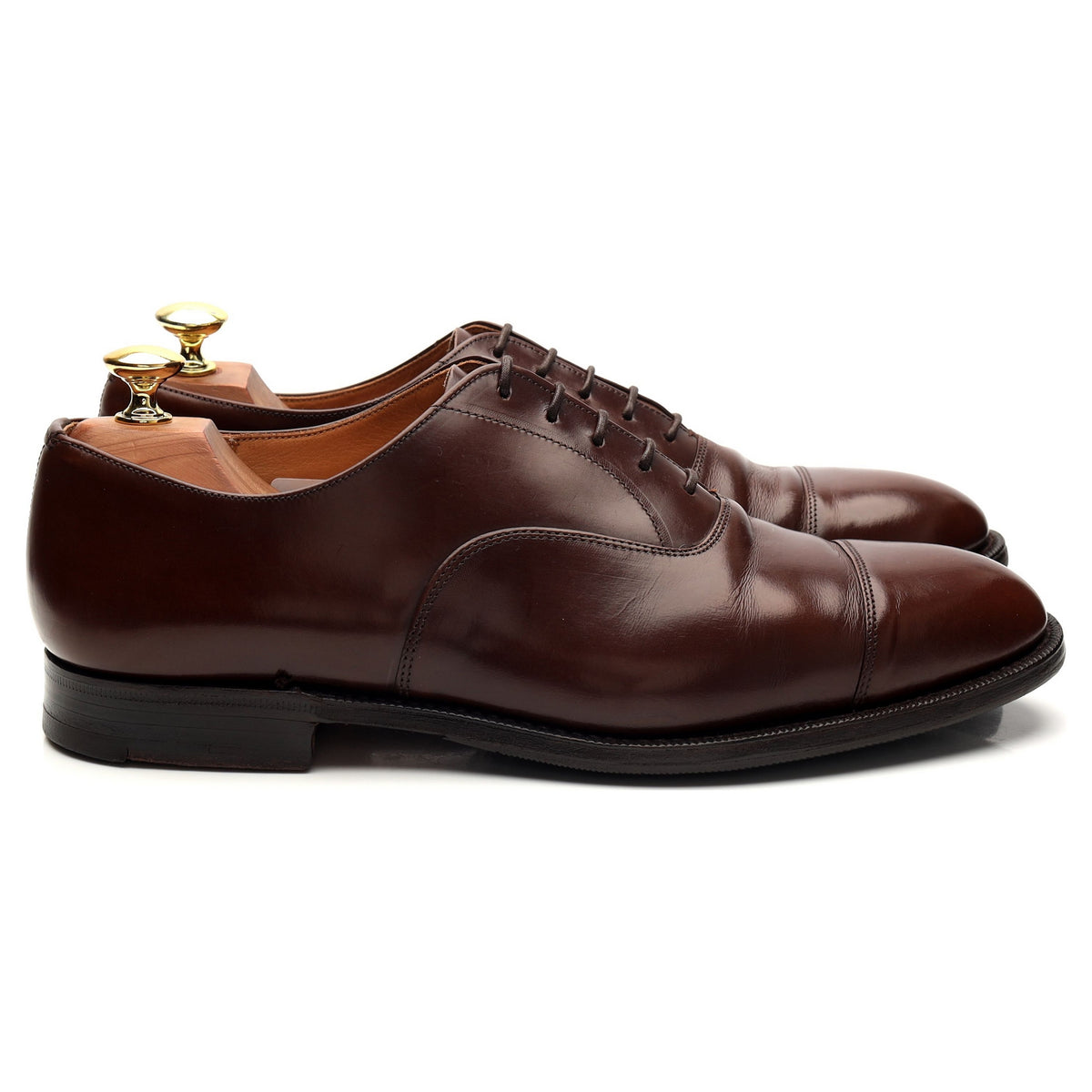 &#39;Balmoral&#39; Brown Leather Oxford UK 8.5 F