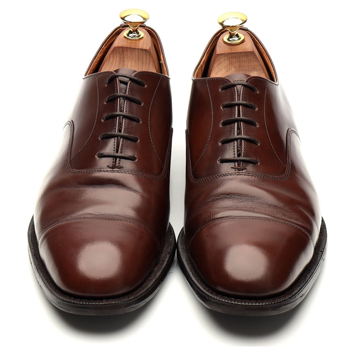 &#39;Balmoral&#39; Brown Leather Oxford UK 8.5 F