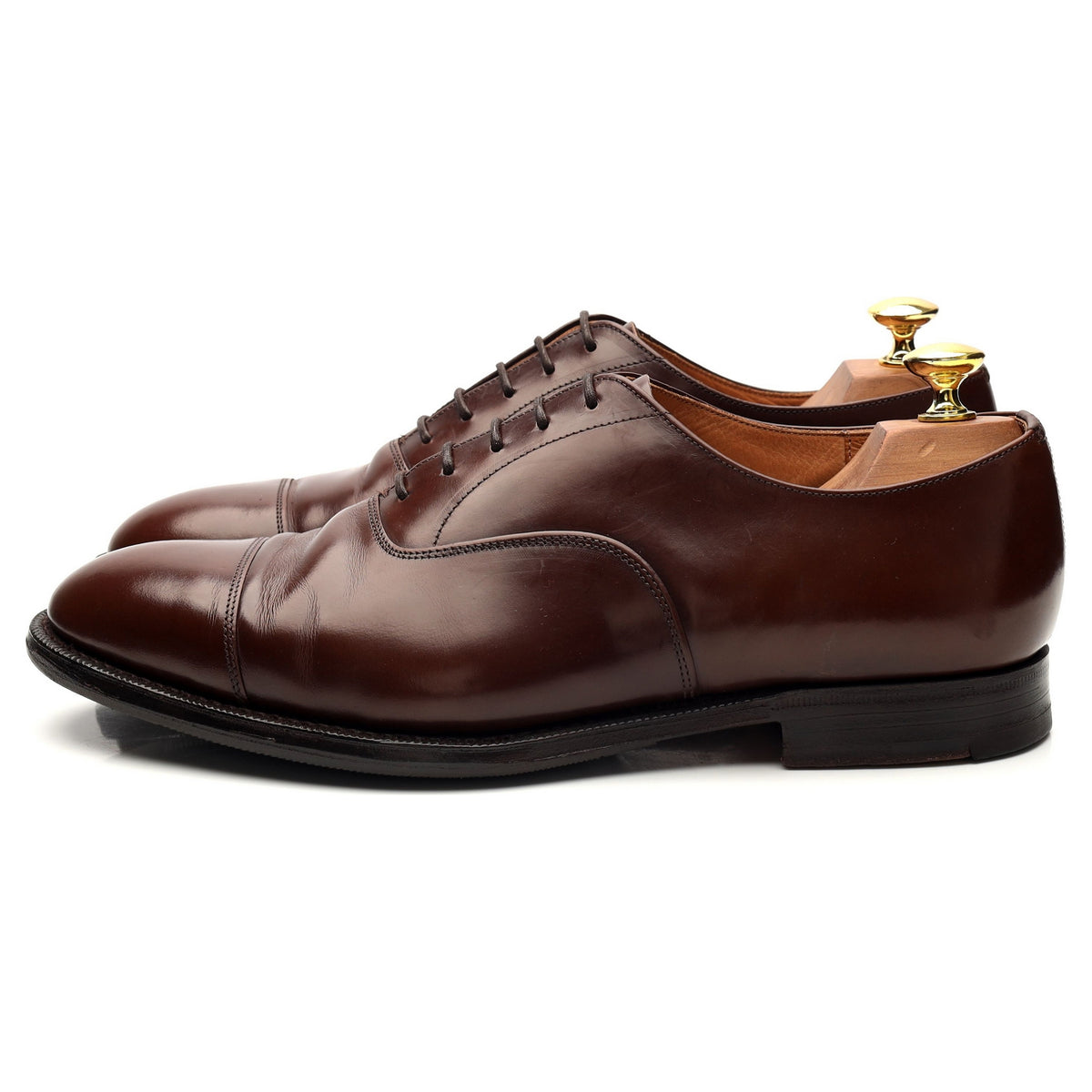 &#39;Balmoral&#39; Brown Leather Oxford UK 8.5 F